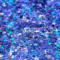 Blue Shining Stars - Blue Glitter