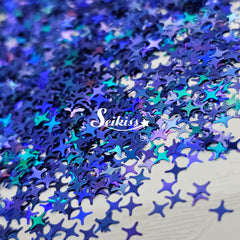 Blue Shining Stars - Blue Glitter