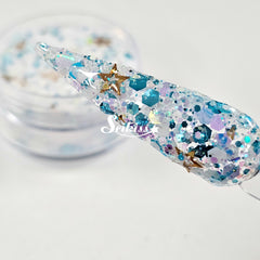 Starry Sky Nail Acrylic Powder with Glitter - Acrylic Powder