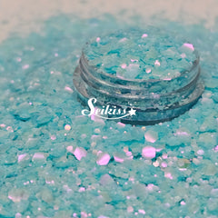 Mermaid Glass Chunky Glitter - Blue Glitter / Purple Glitter