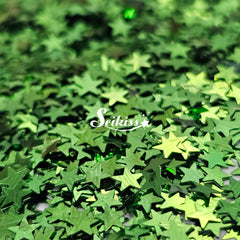 Green Stars - Glitter Glitter