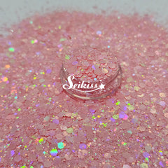 Guava Silk Chunky Glitter - Pink Glitter
