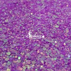 Heather Purple Iridescent Small Glitter - Purple Glitter