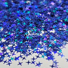 Blue Shining Stars - Blue Glitter