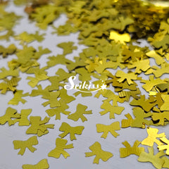 Gold Bows Shape Glitter - Gold Glitter