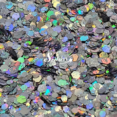 Nickel Galaxy Holographic Chunky Glitter - Silver Glitter