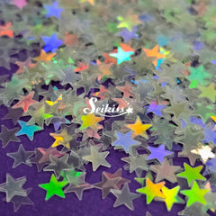 Frost White Stars - White Glitter