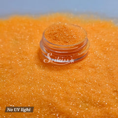 Fluorescent Orange Fine Glitter - Orange Glitter