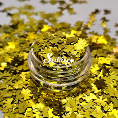 Gold Bows Shape Glitter - Gold Glitter