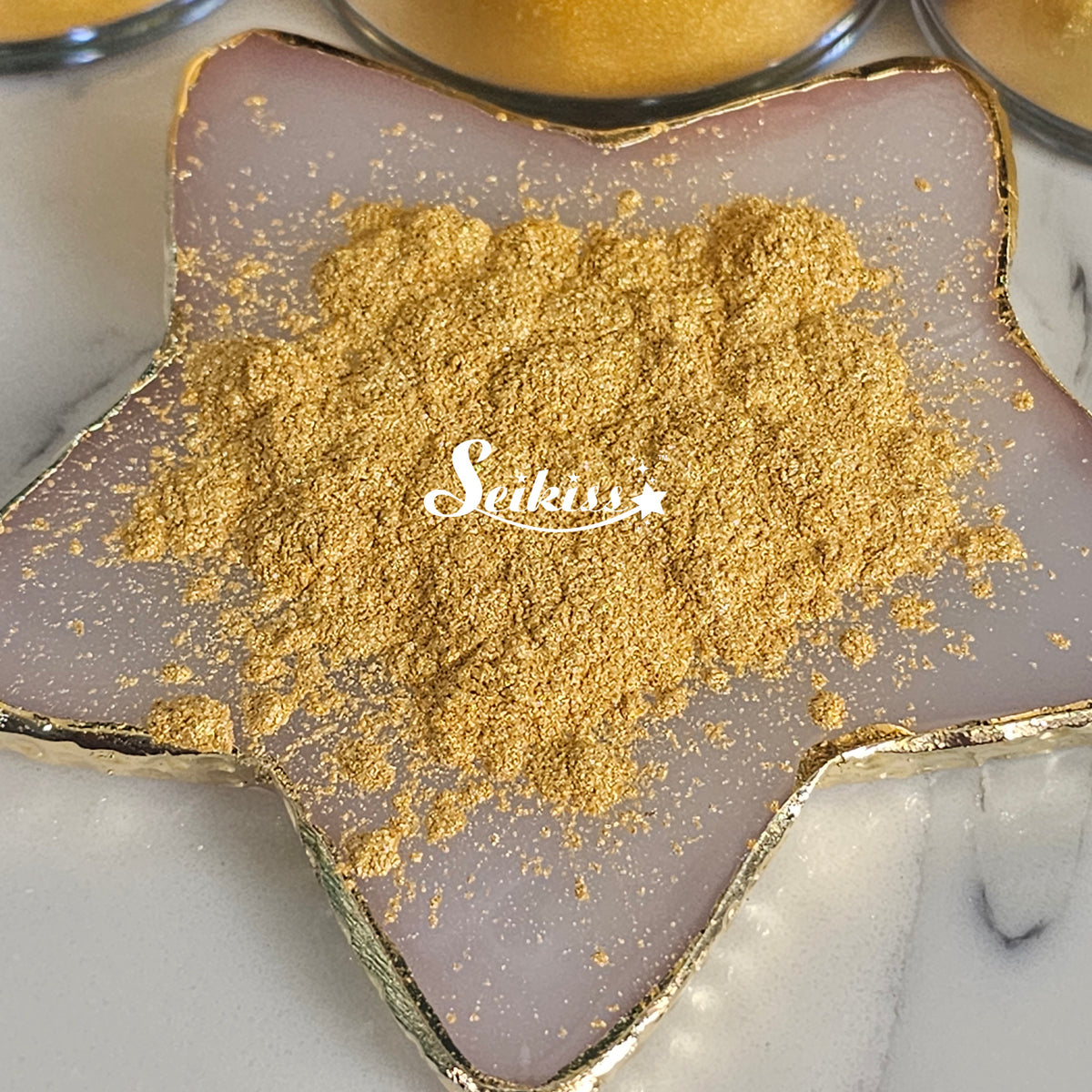 Gold Mica Powder for Resin, Alcohol Ink, Epoxy, Wax Melts - Gold Mica