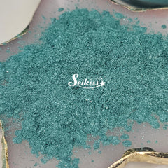 Peacock Green Mica Powder for Resin, Alcohol Ink, Epoxy, Wax Melts - Green Mica