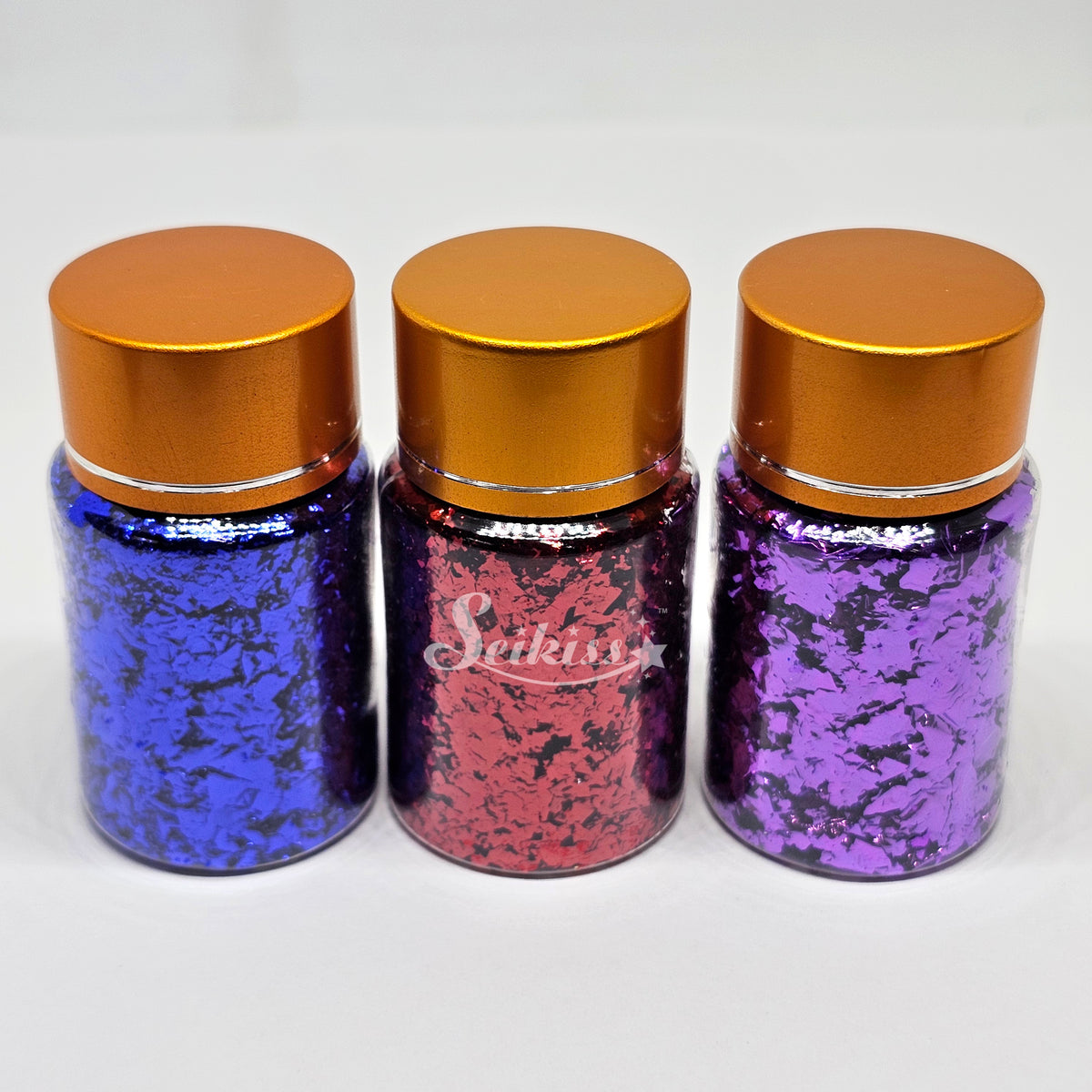 Metallic Foil Flakes set of 3 - Multicolor Flakes