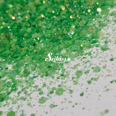 Kelly Green Iridescent Chunky Glitter - Green Glitter