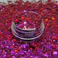 Razzleberry Chameleon Chunky Glitter - Red Glitter / Purple Glitter