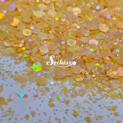 Apricot Chunky Glitter - Orange Glitter