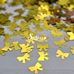 Gold Bows Shape Glitter - Gold Glitter