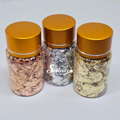 Metallic Foil Flakes set of 3 - Multicolor Flakes