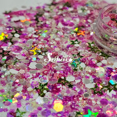 Melon Splash Glitter Mix - Multicolor Shape Glitter