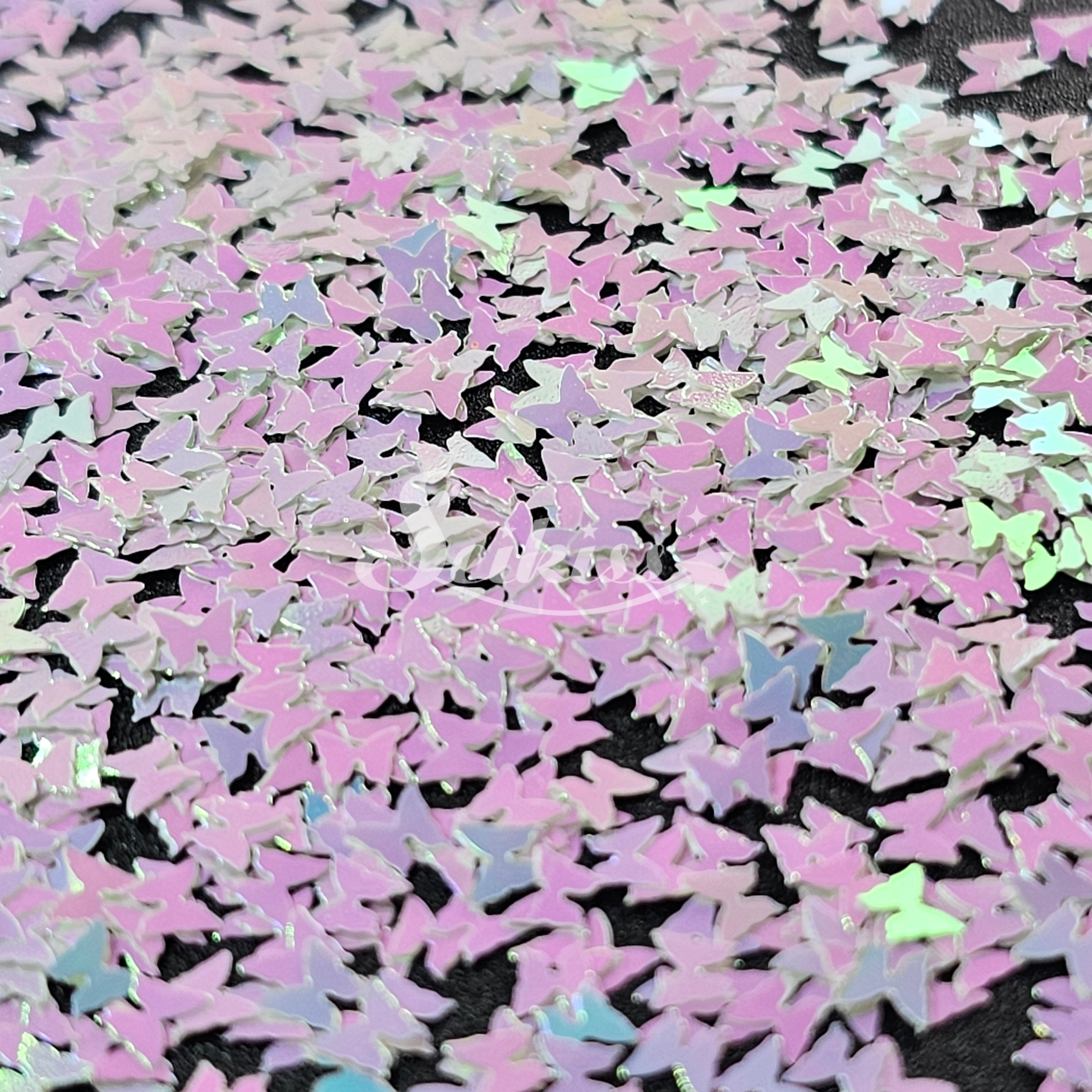 Iridescent Butterflies Shape Glitter - Iridescent Glitter