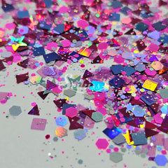 1982 Retro Glitter Mix - Multicolor Shape Glitter