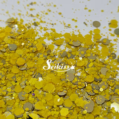 Yellow Citrine Chunky Glitter - Multicolor Glitter