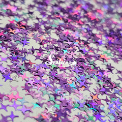 Purple Shining Stars - Purple Glitter
