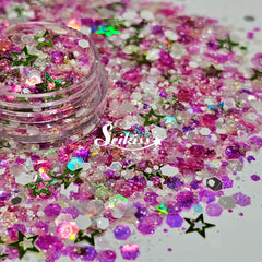 Melon Splash Glitter Mix - Multicolor Shape Glitter