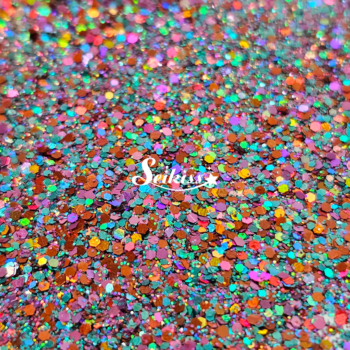 Twilight Holographic Chunky Glitter - Multicolor Small Glitter