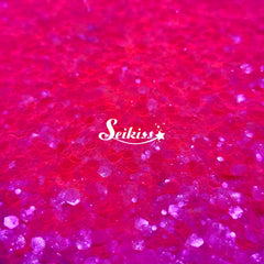 Fluorescent Magenta Chunky Glitter - Pink Glitter