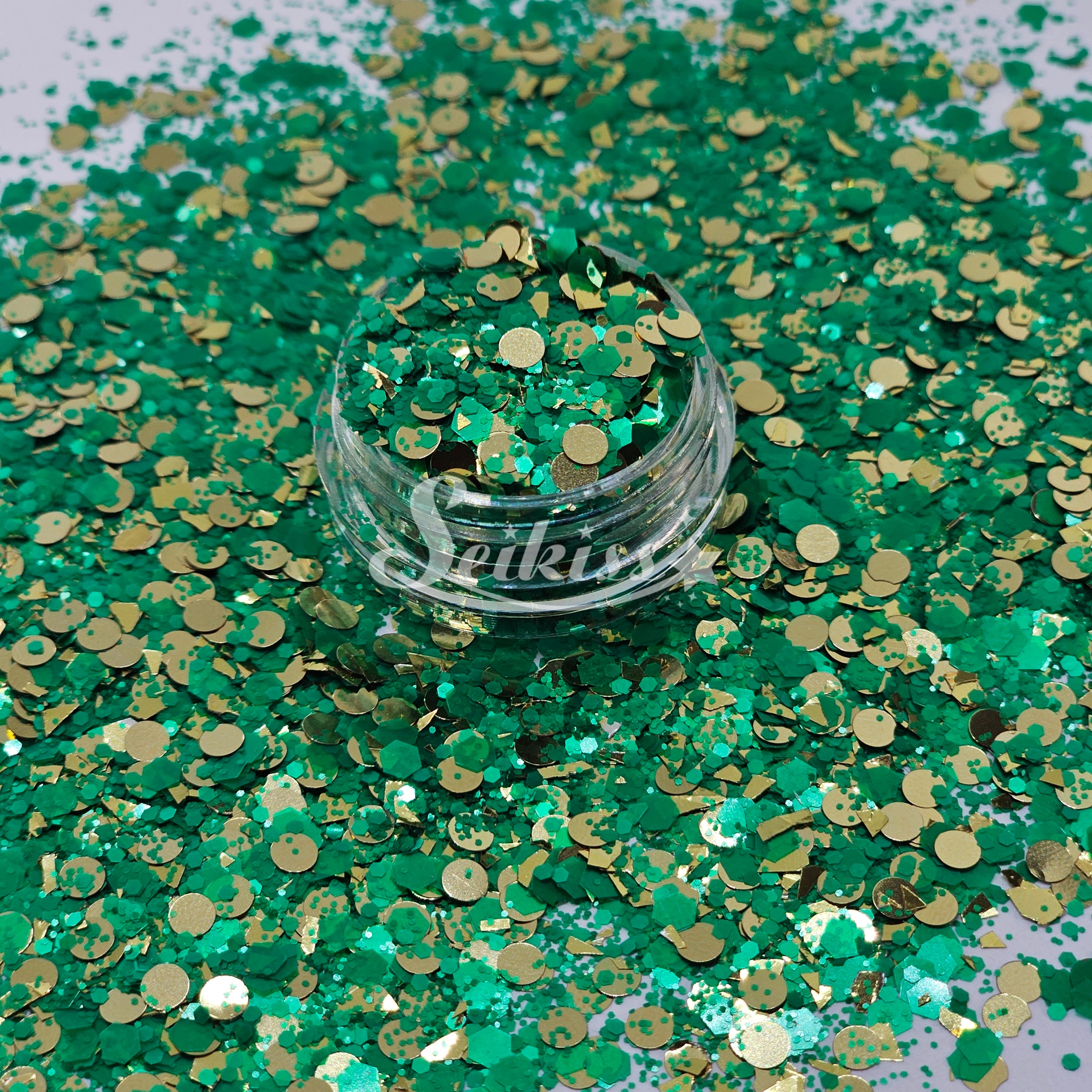 Brazilian Emerald Chunky Glitter - Multicolor Glitter