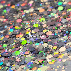 Nickel Galaxy Holographic Chunky Glitter - Silver Glitter