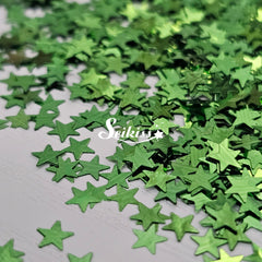 Green Stars - Glitter Glitter