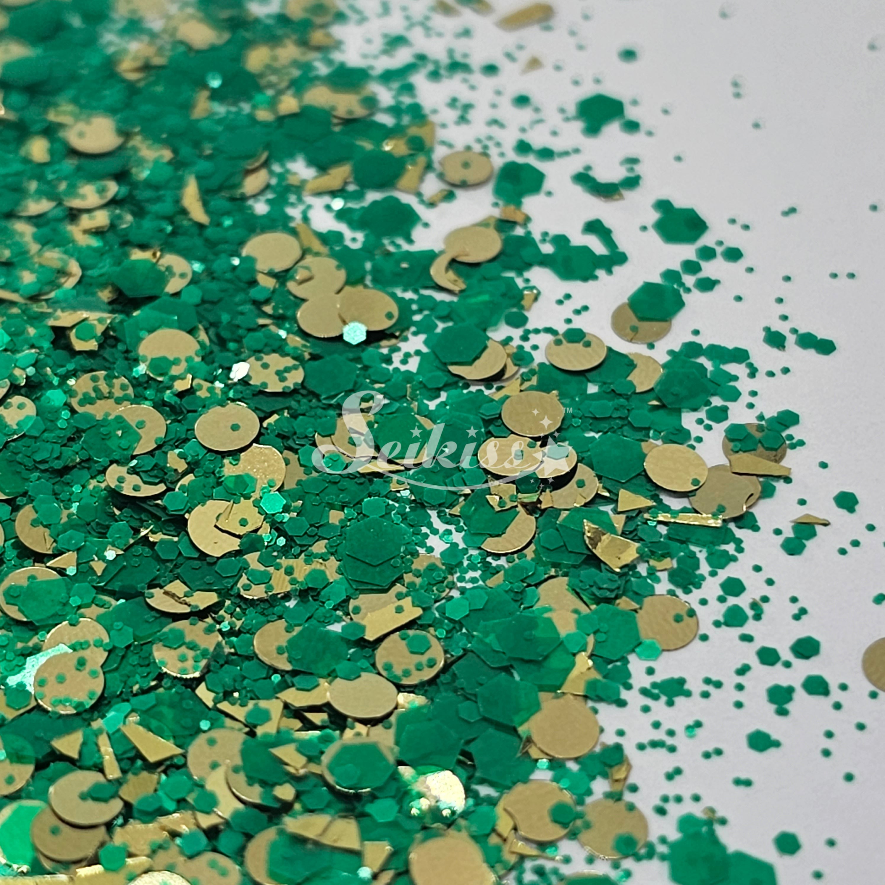 Brazilian Emerald Chunky Glitter - Multicolor Glitter
