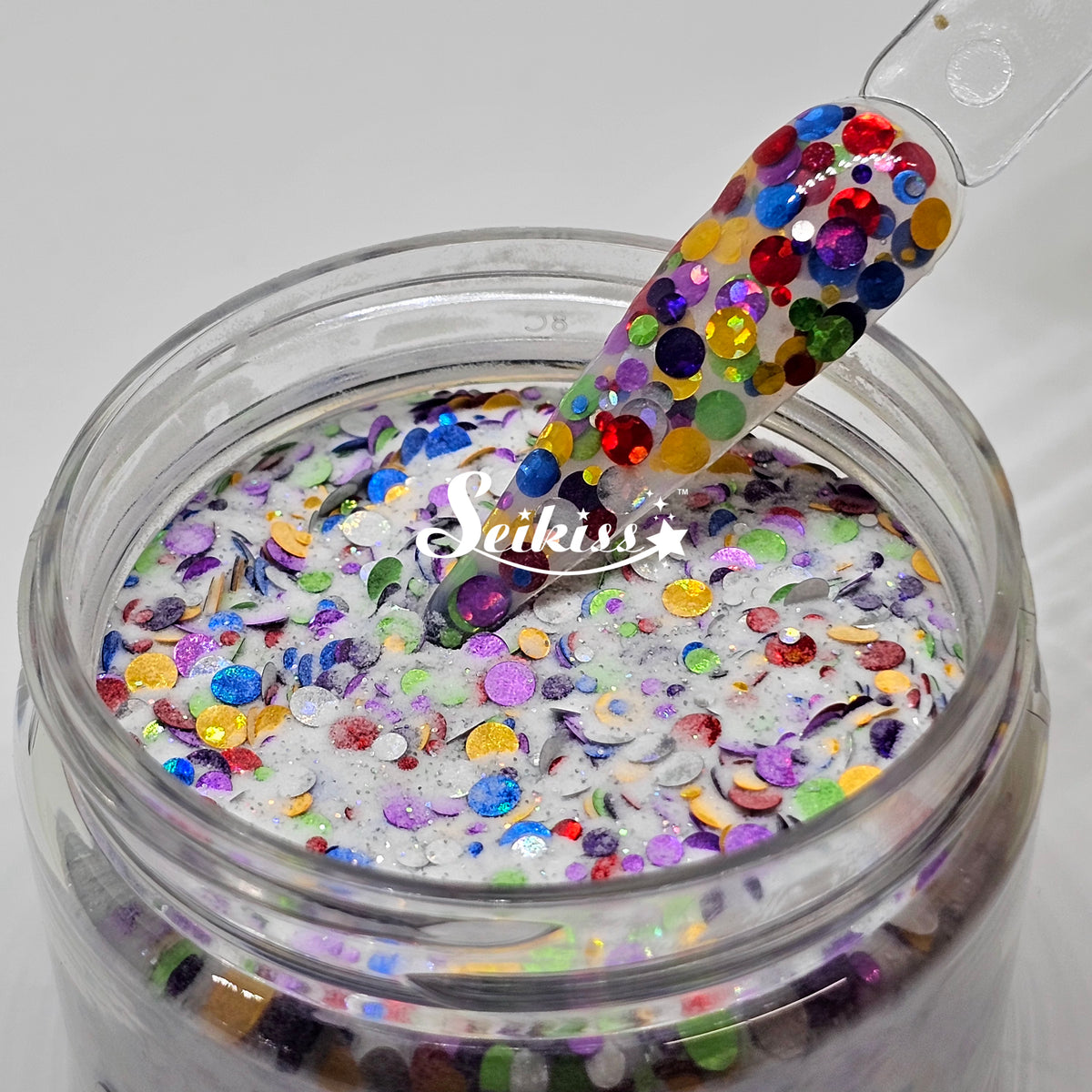 Frosted Caribbean Nail Acrylic Powder with Glitter - Acrylic Powder