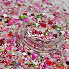 Melon Splash Glitter Mix - Multicolor Shape Glitter