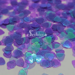 Purple Seashells Shape Glitter - Purple Glitter