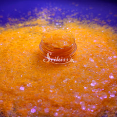 Fluorescent Orange Chunky Glitter - Orange Glitter