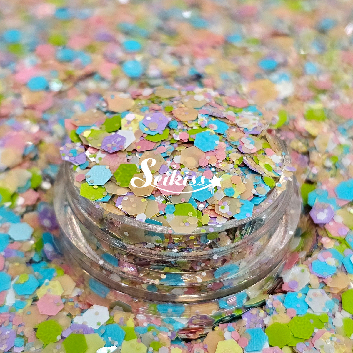 Macarons Chunky Glitter Mix - Opal Multicolor Glitter