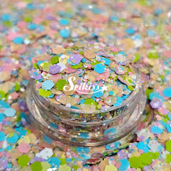 Macarons Chunky Glitter Mix - Opal Multicolor Glitter