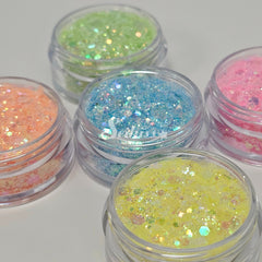 Spring Glitter Bundle (Set of 5) - Multicolor Glitter