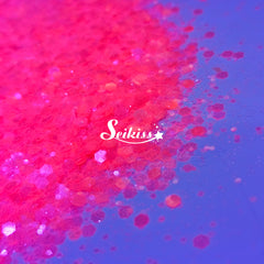 Fluorescent Magenta Chunky Glitter - Pink Glitter