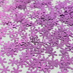 Purple Snowflakes Shape Glitter - Purple Glitter
