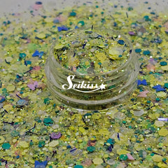Yellow Spring Glitter Mix - Butterfly Shape Glitter