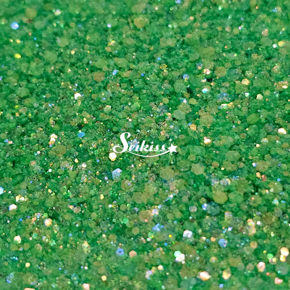 Kelly Green Iridescent Chunky Glitter - Green Glitter