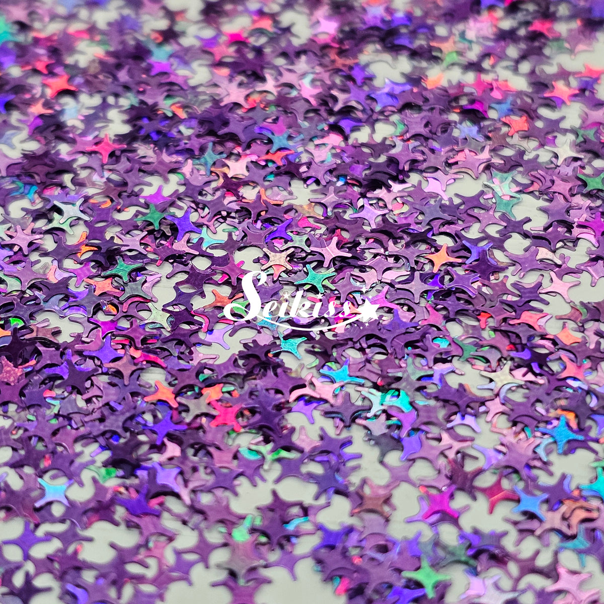 Purple Shining Stars - Purple Glitter