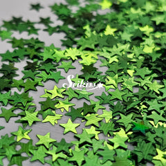 Green Stars - Glitter Glitter
