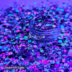 Volt Glow Chunky Glitter - Multicolor Glitter