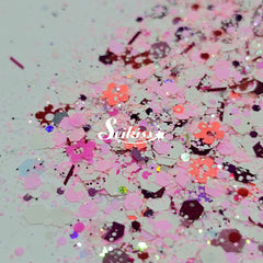 Cherry Blossom Chunky Glitter Mix - Multicolor Glitter