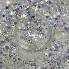 Diamond Metallic Chunky Glitter - White Glitter