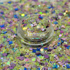 Yellow Spring Glitter Mix - Butterfly Shape Glitter